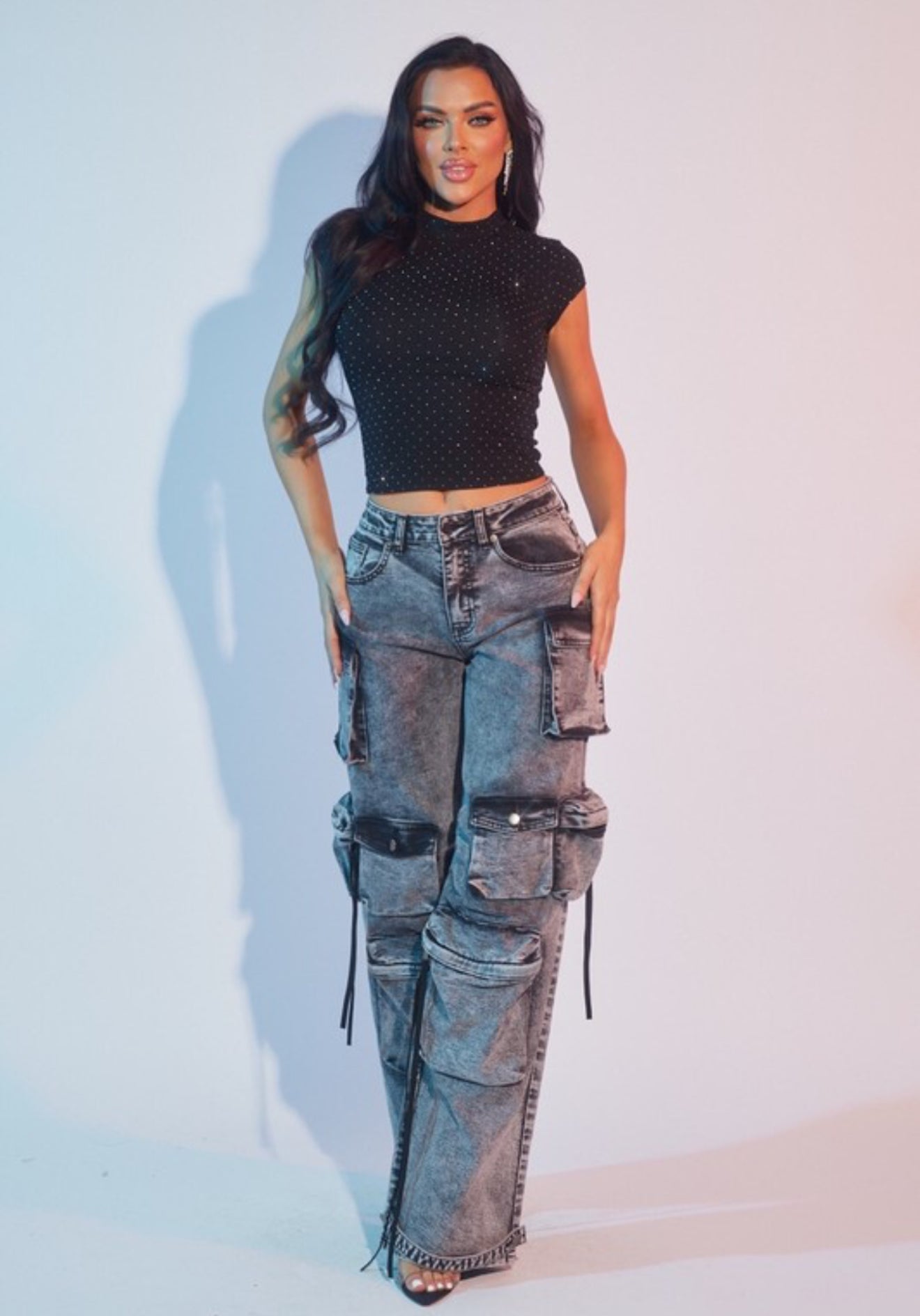Denim Cargo pants