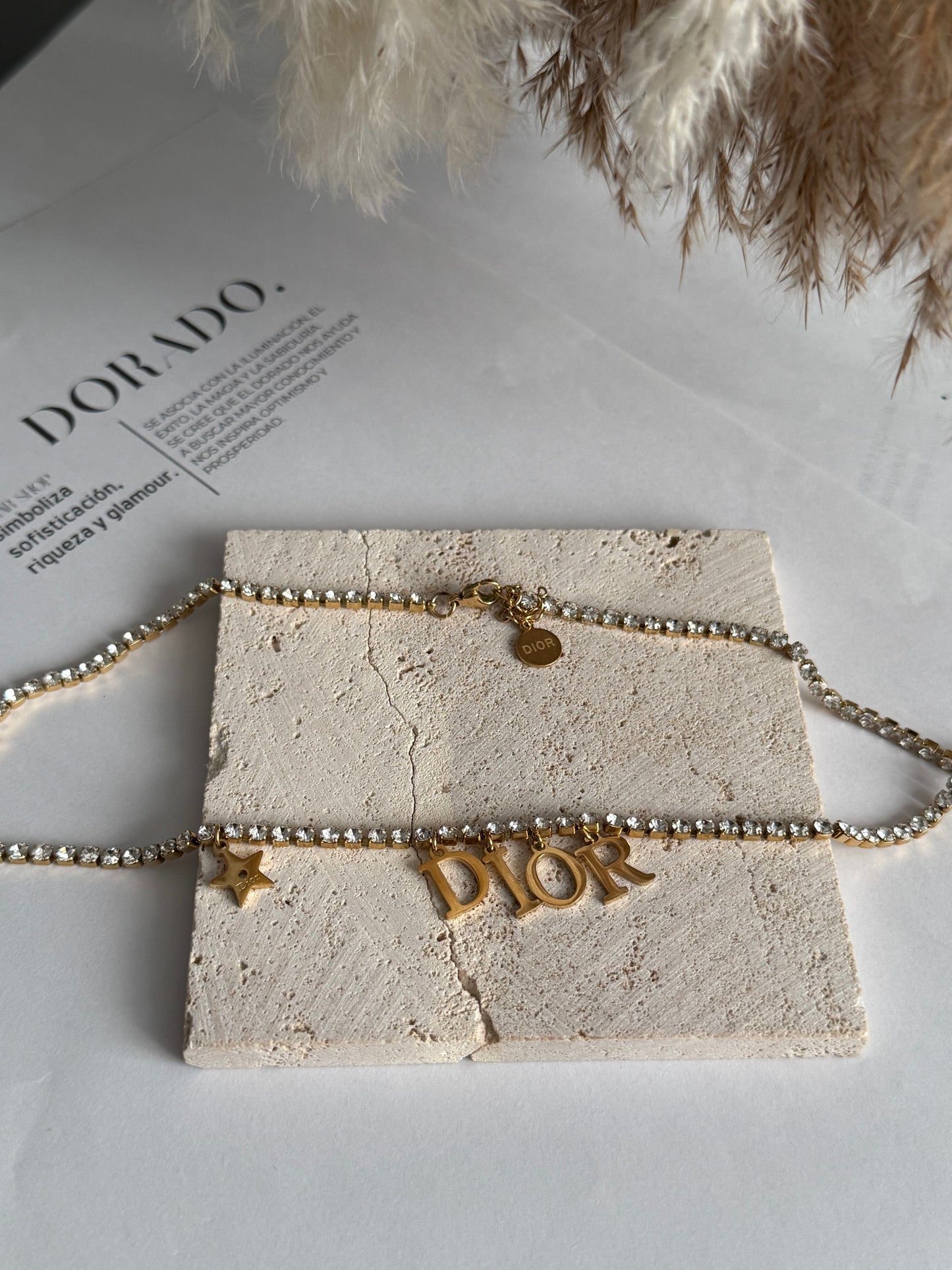 Diana rhinestones necklace