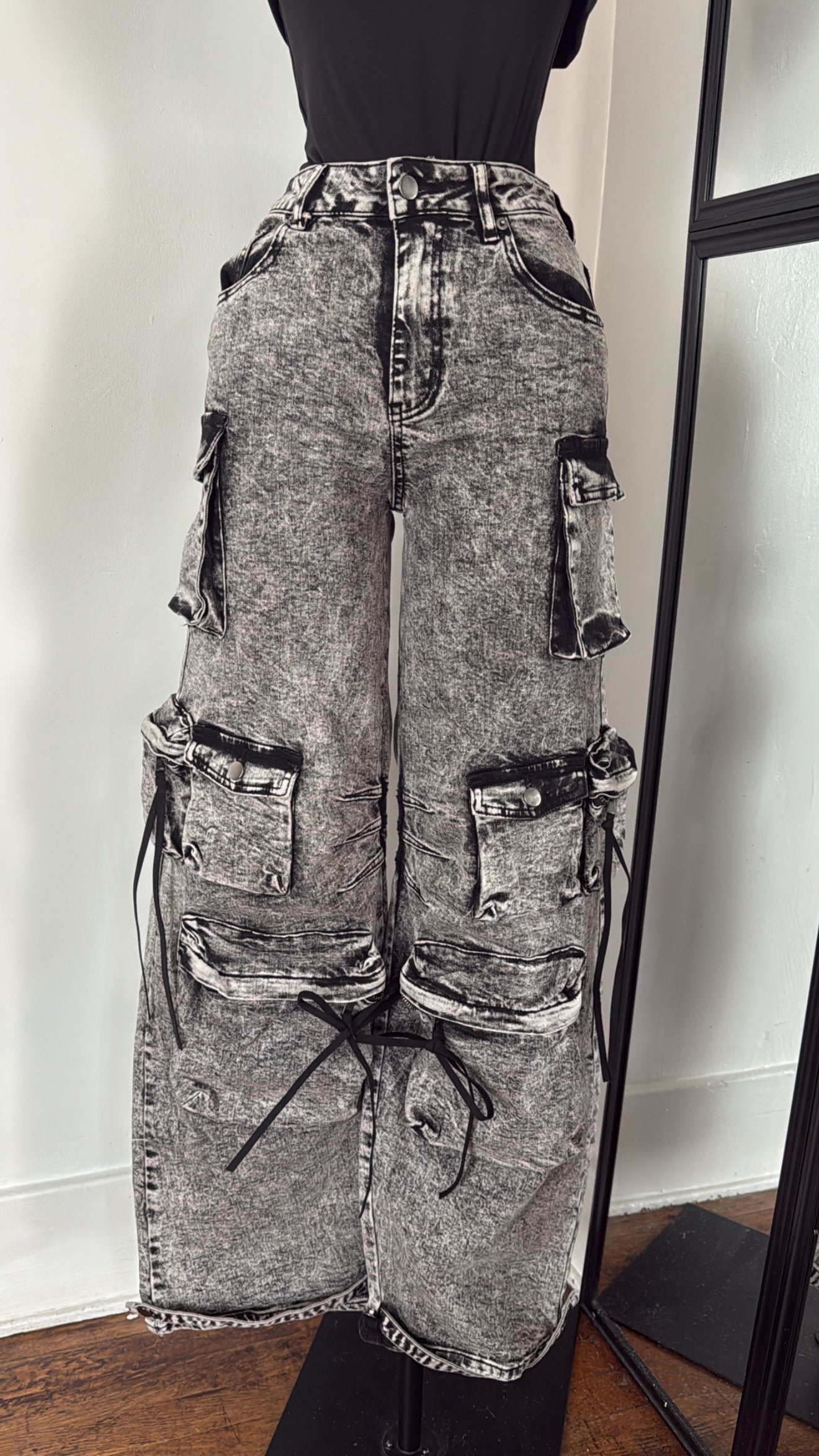 Denim Cargo pants