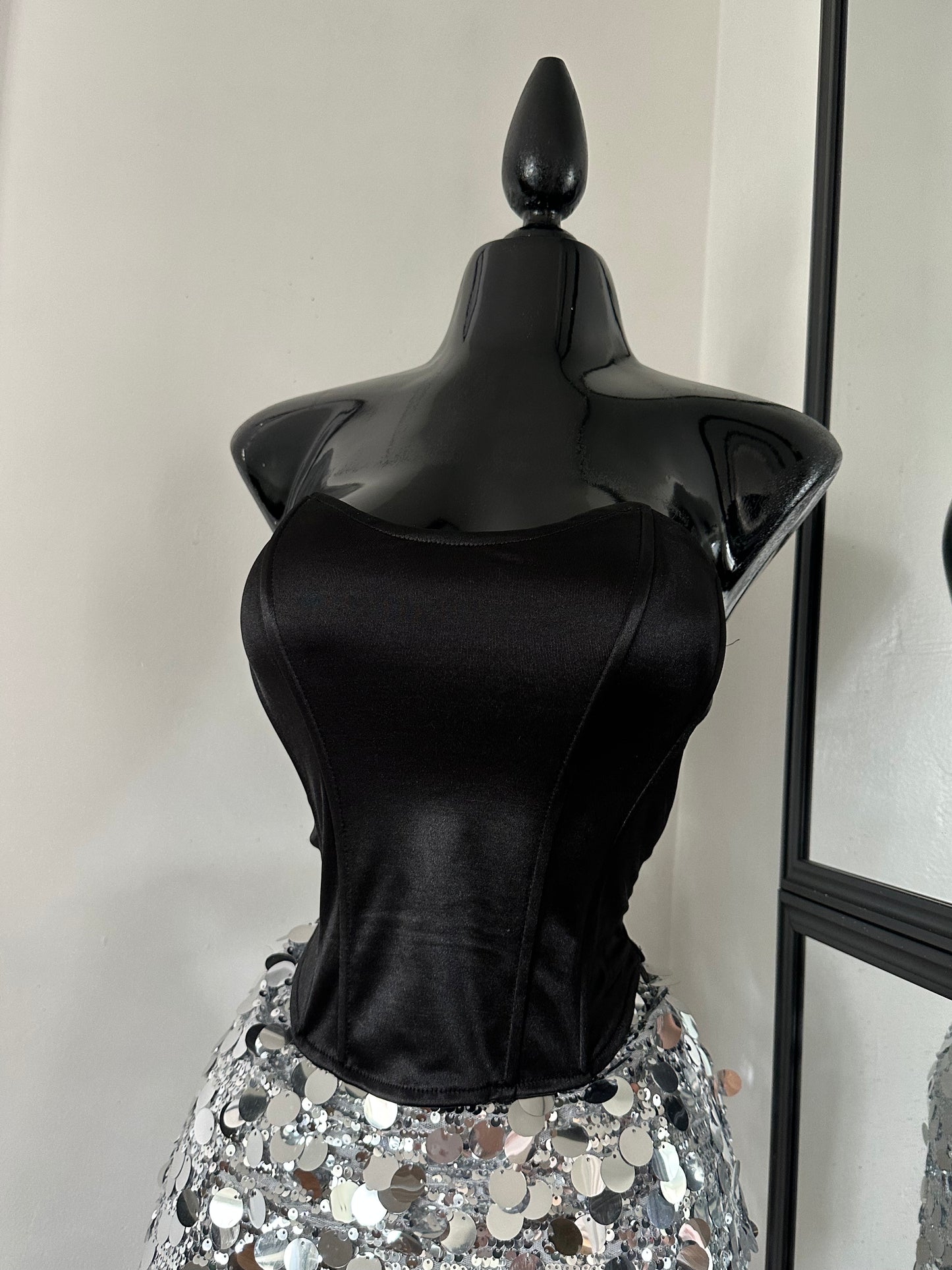 Satin corset top