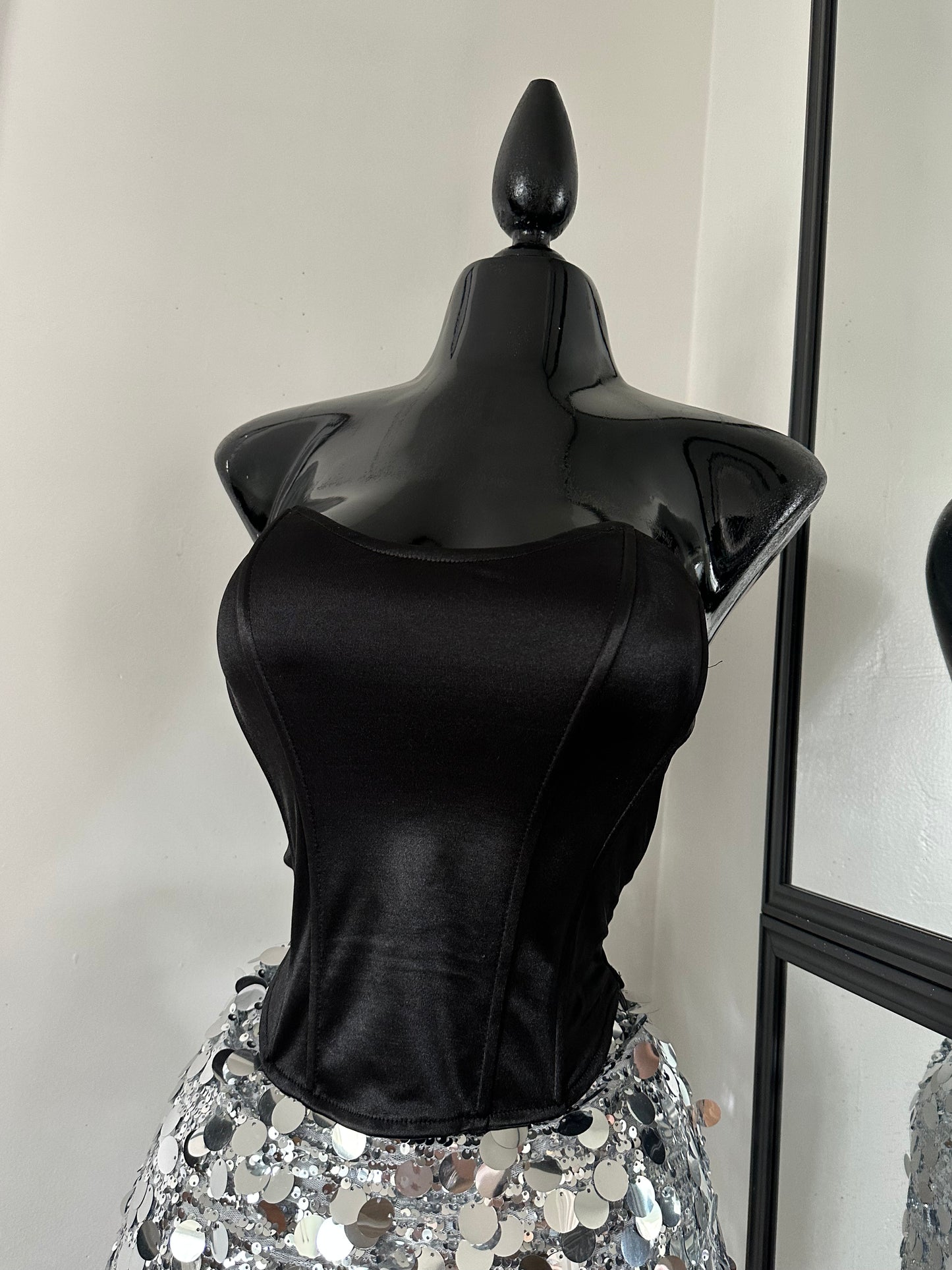 Satin corset top