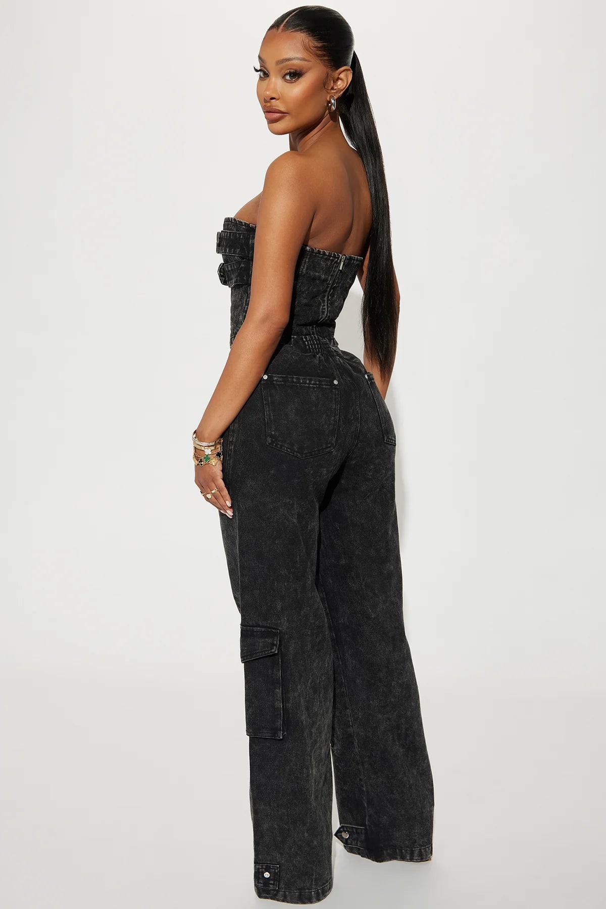 Denim romper