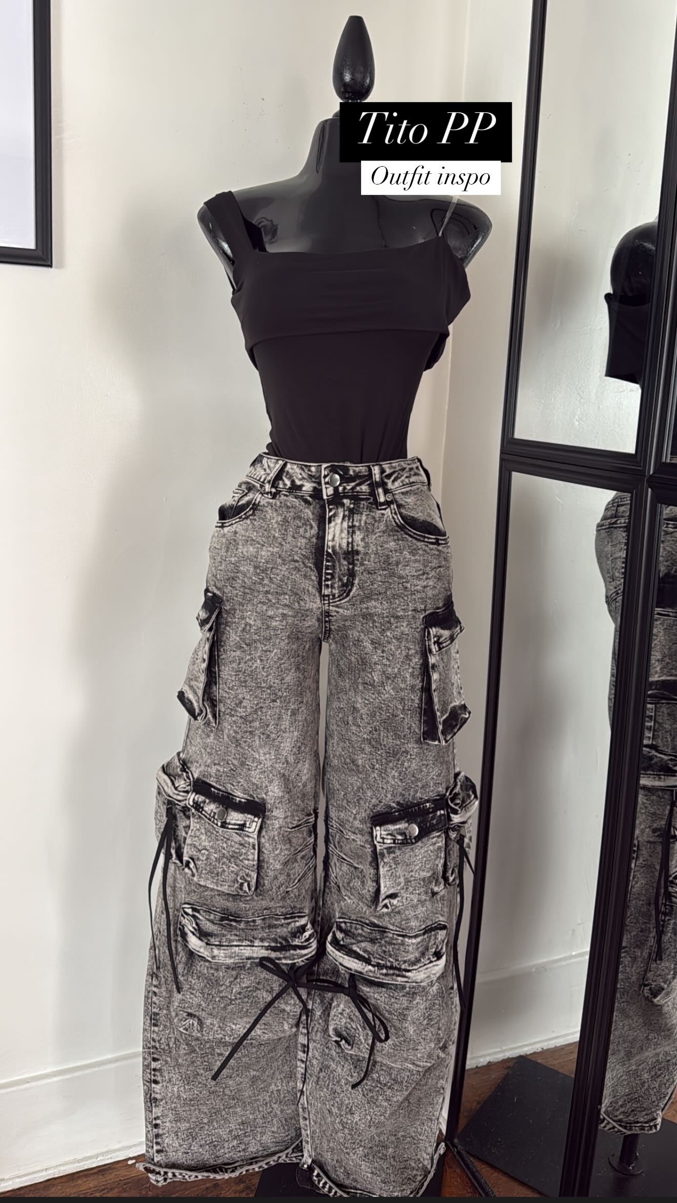 Denim Cargo pants