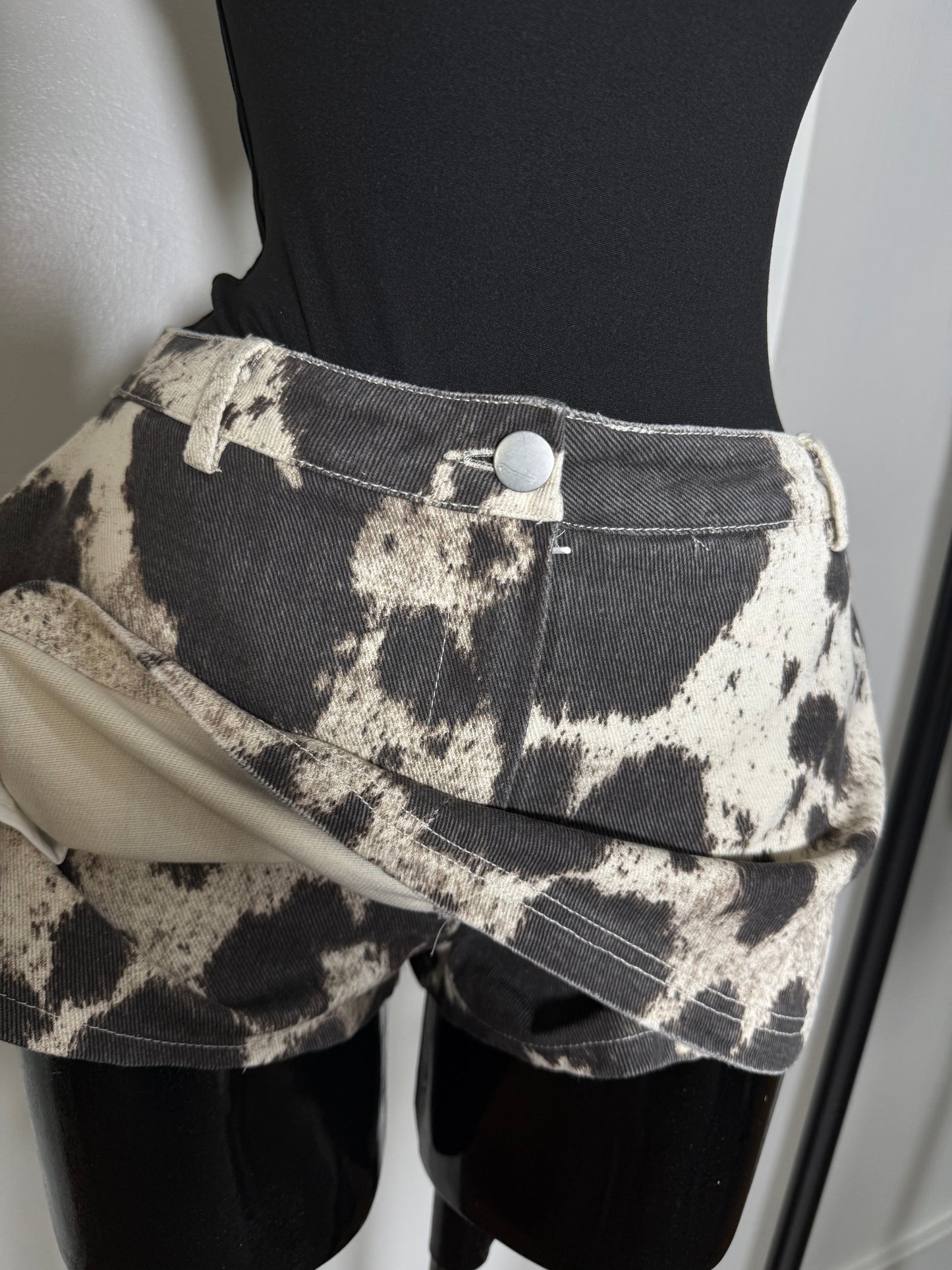 Cow print Skort