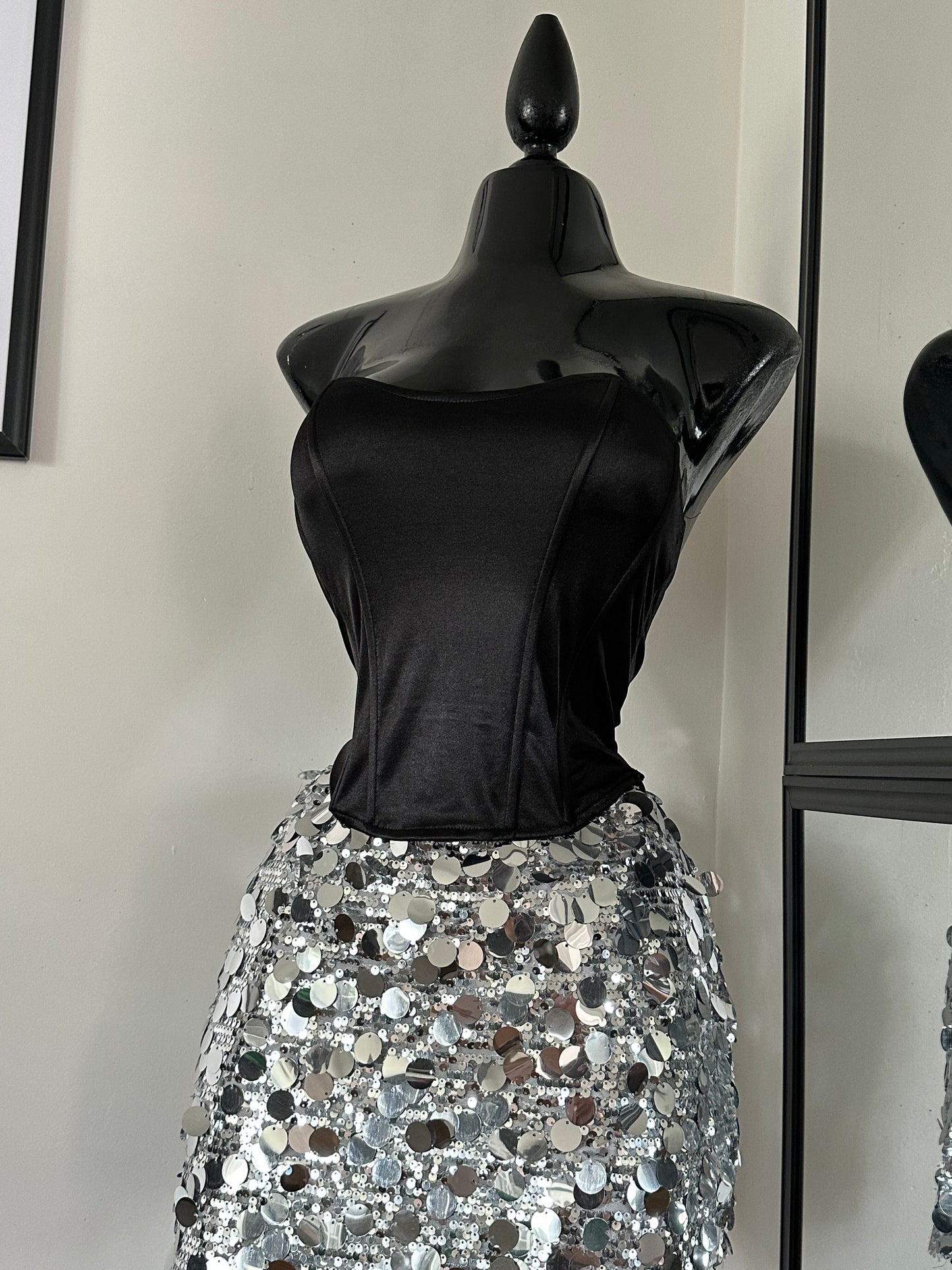 Satin corset top
