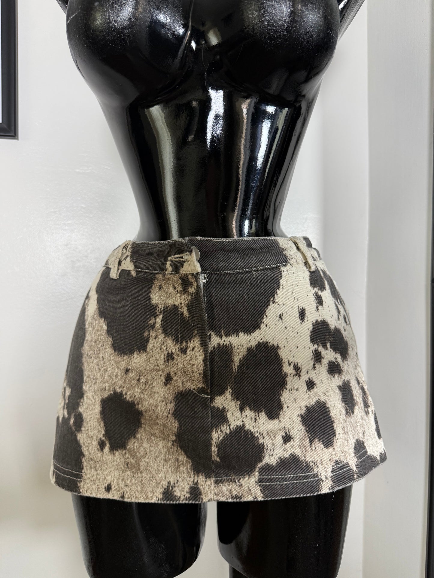 Cow print Skort