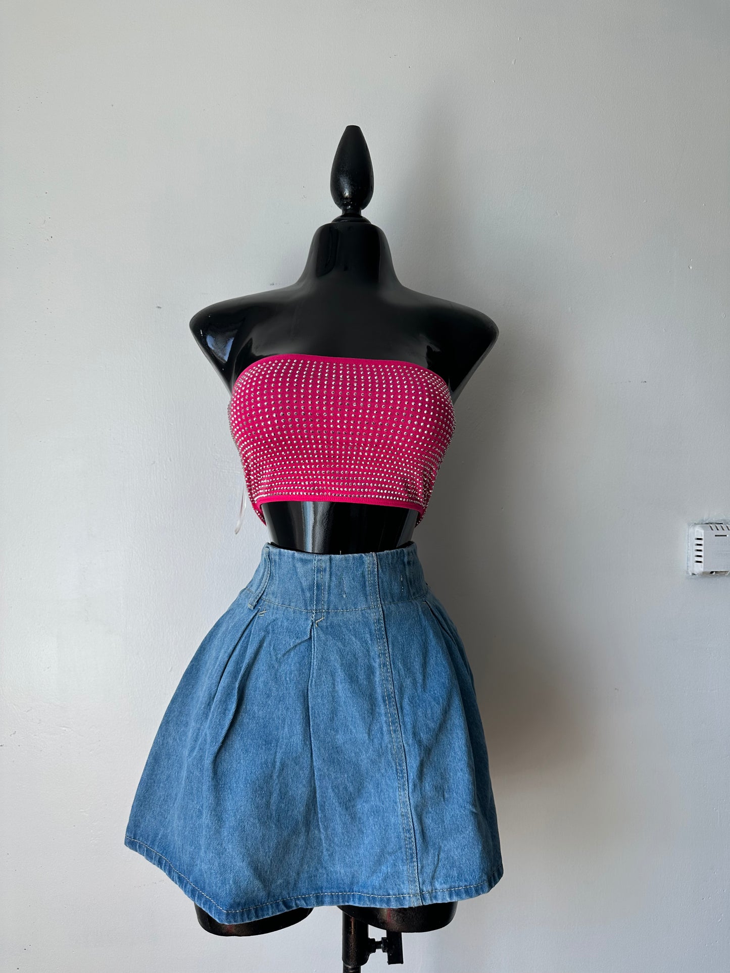 Top Anabel (rosa y rojo)