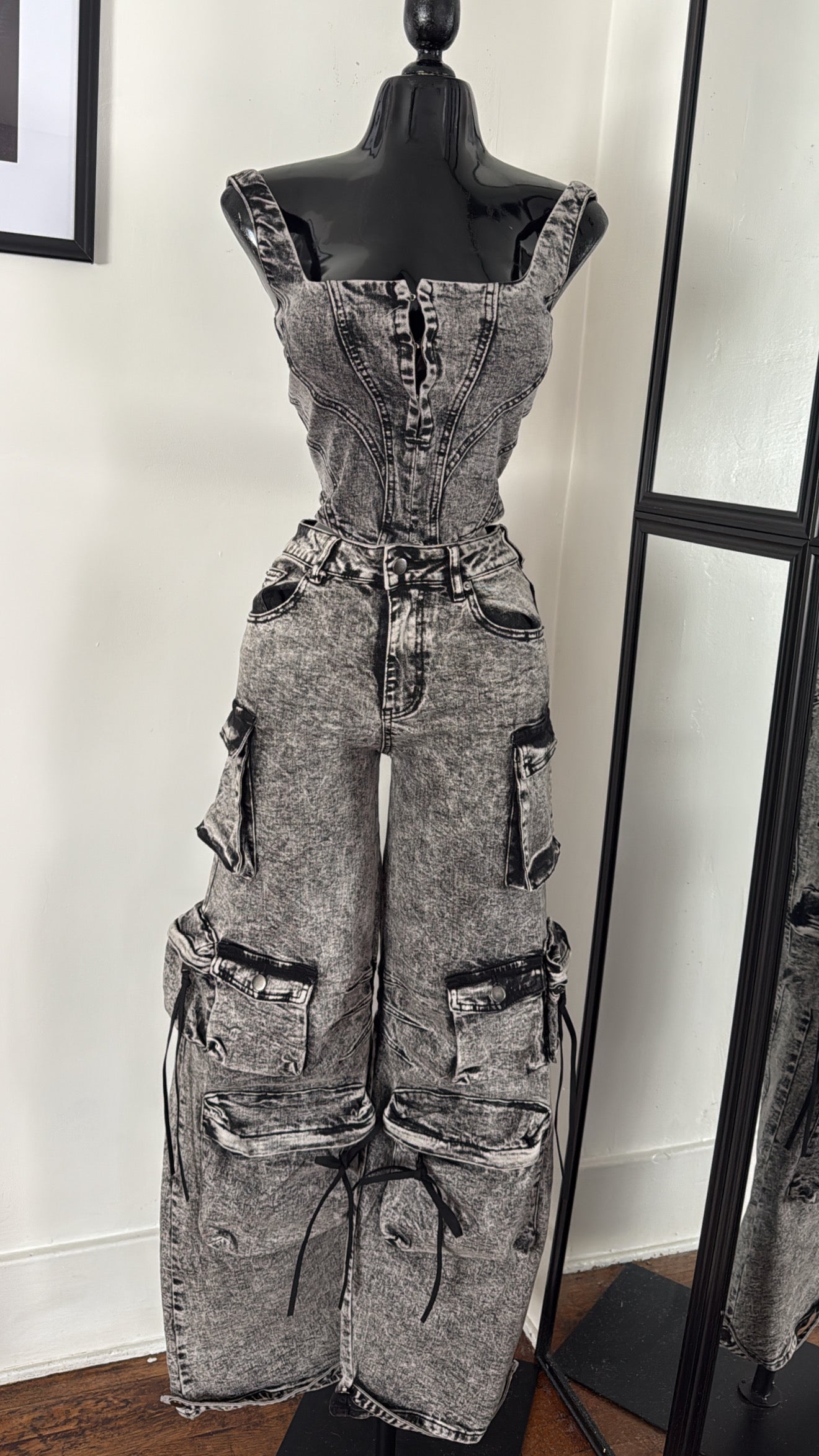 Denim Cargo pants