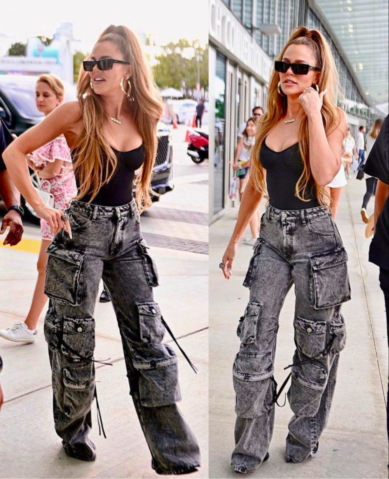 Denim Cargo pants