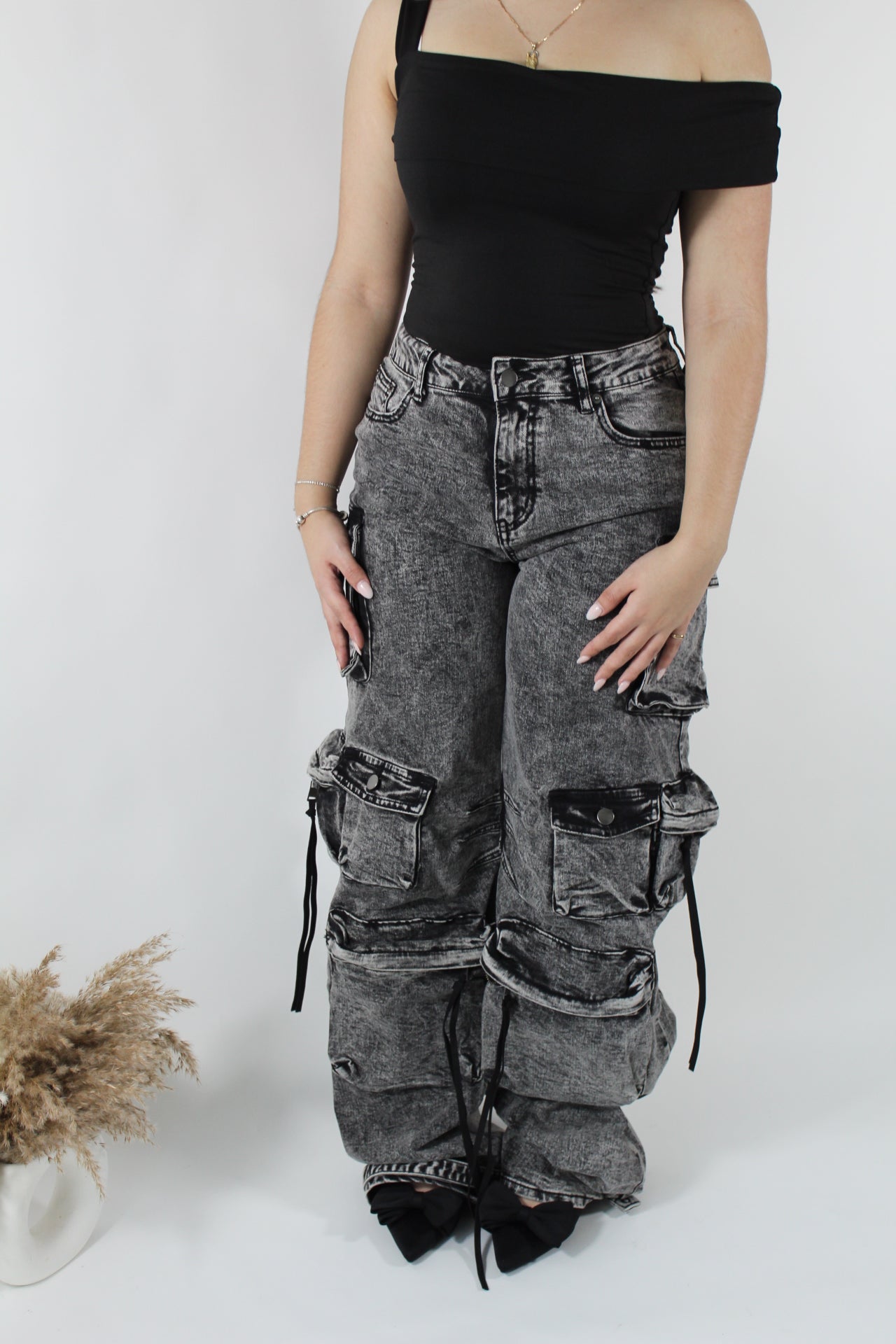 Denim Cargo pants