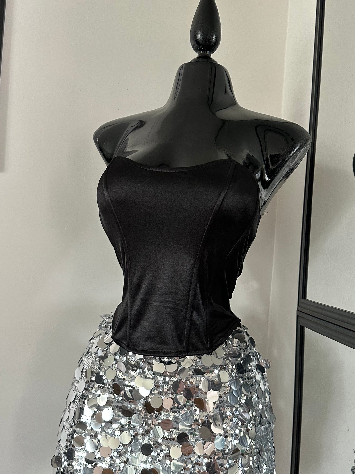 Satin corset top