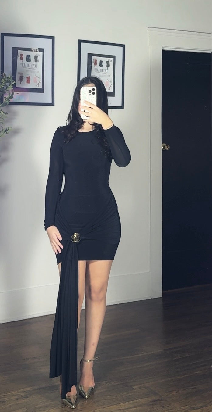 Main character dress (brown & black)