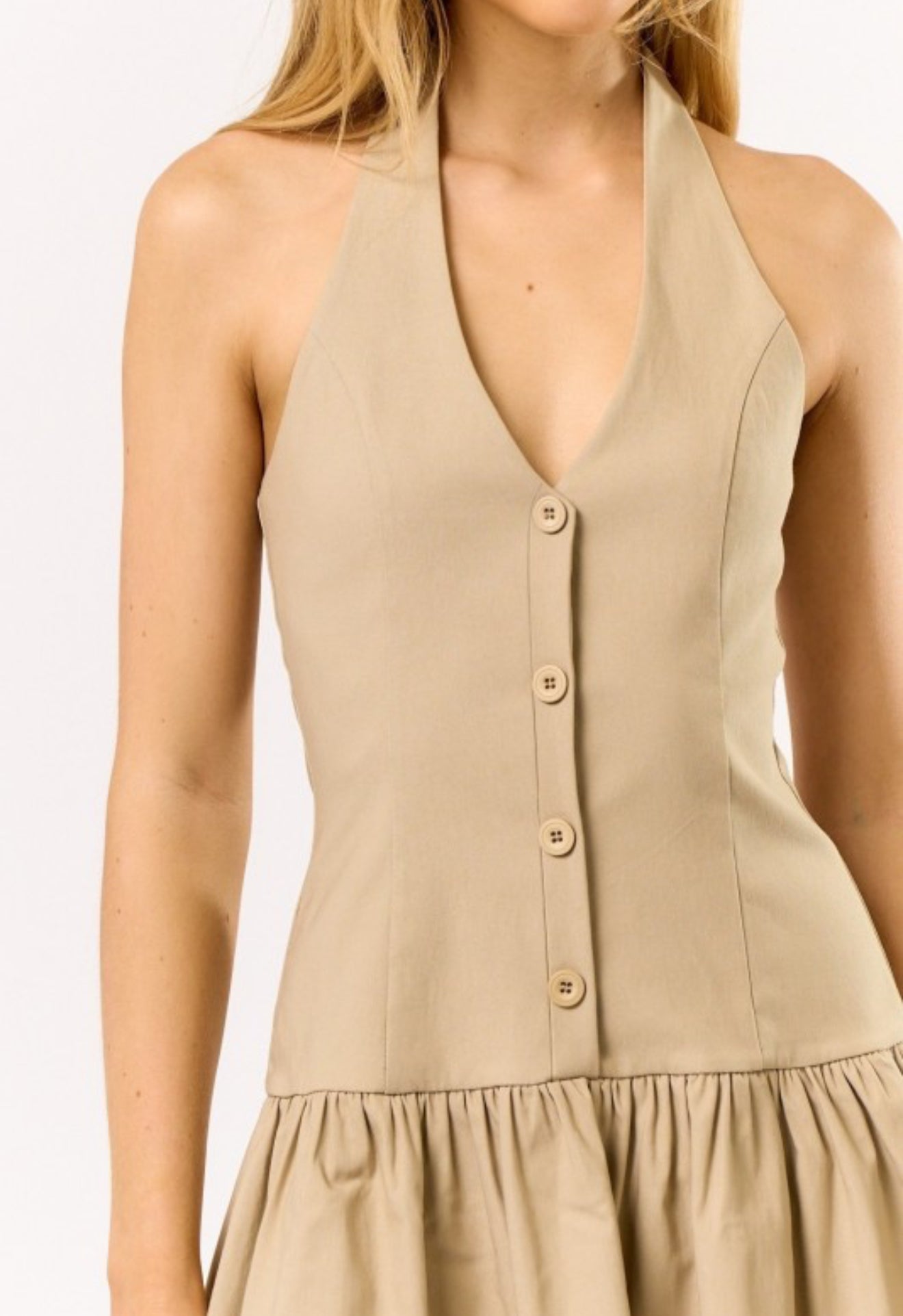 Beige Dress