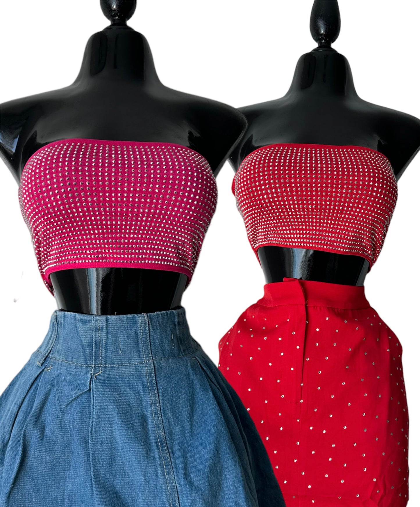 Top Anabel (rosa y rojo)