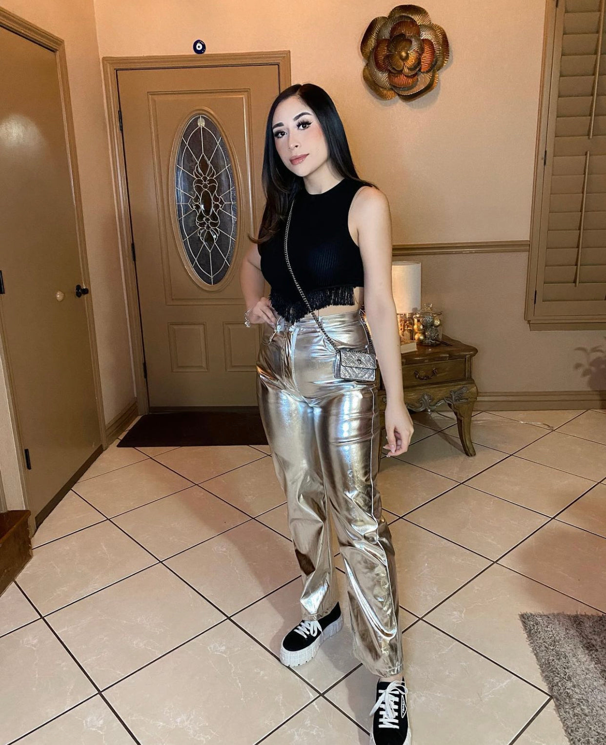 Mar Metallic pants
