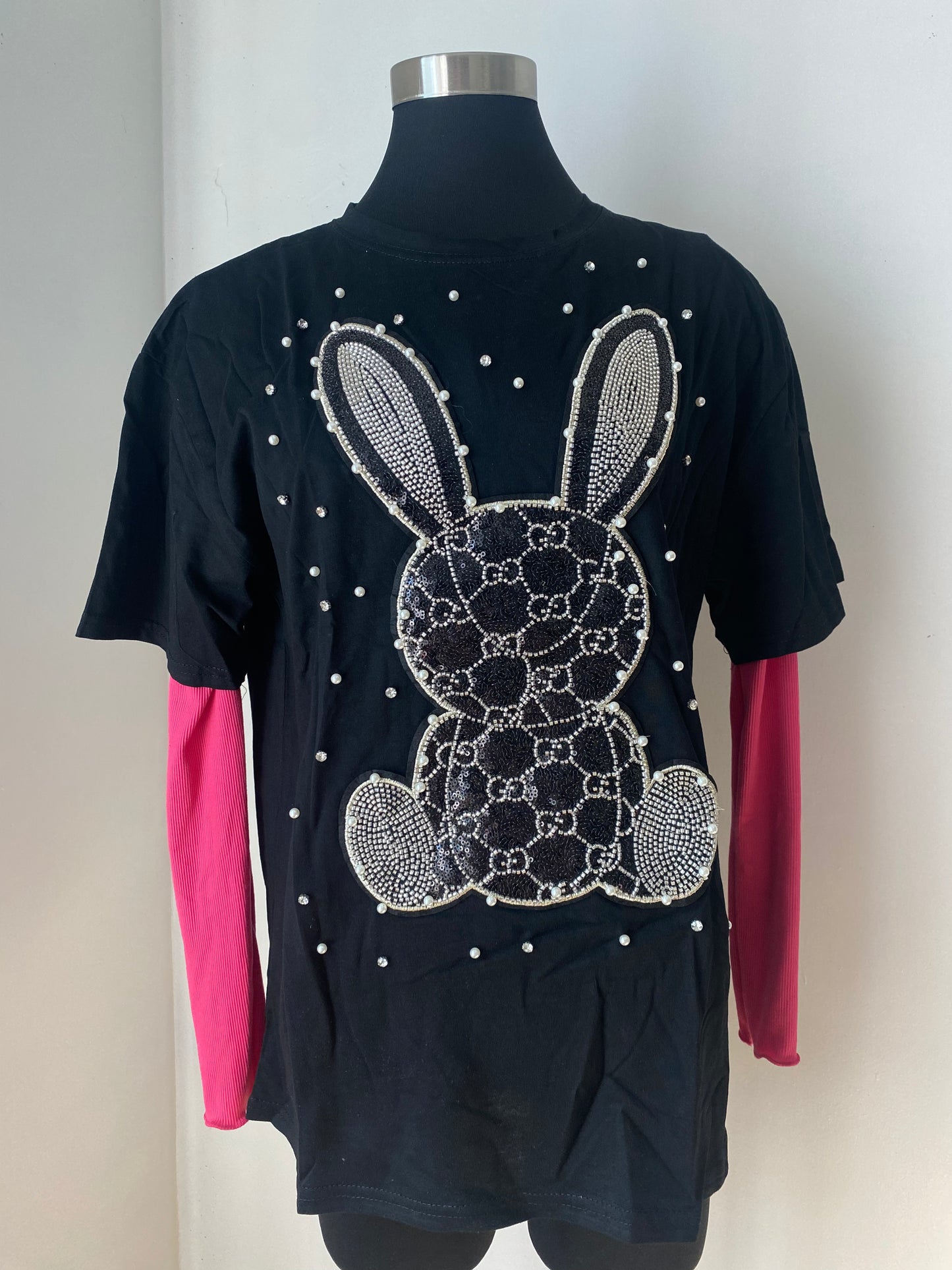 GG bunny rhinestones
