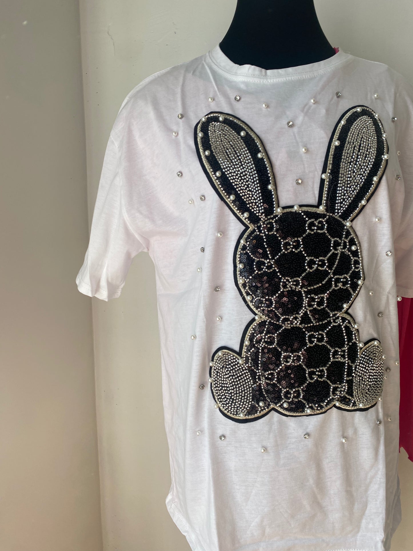 GG bunny rhinestones