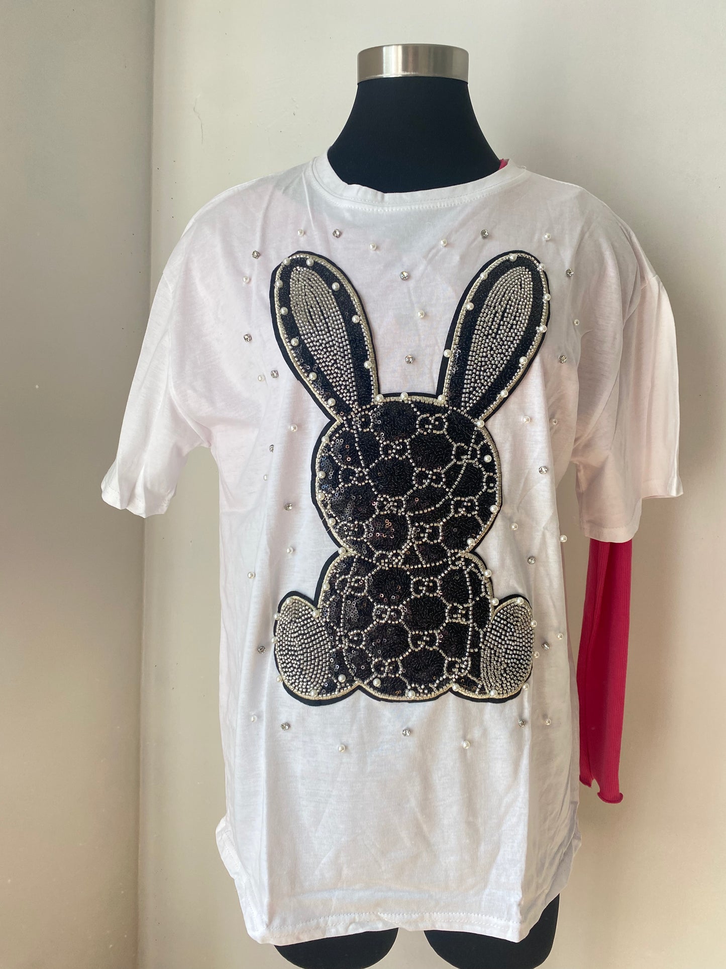 GG bunny rhinestones