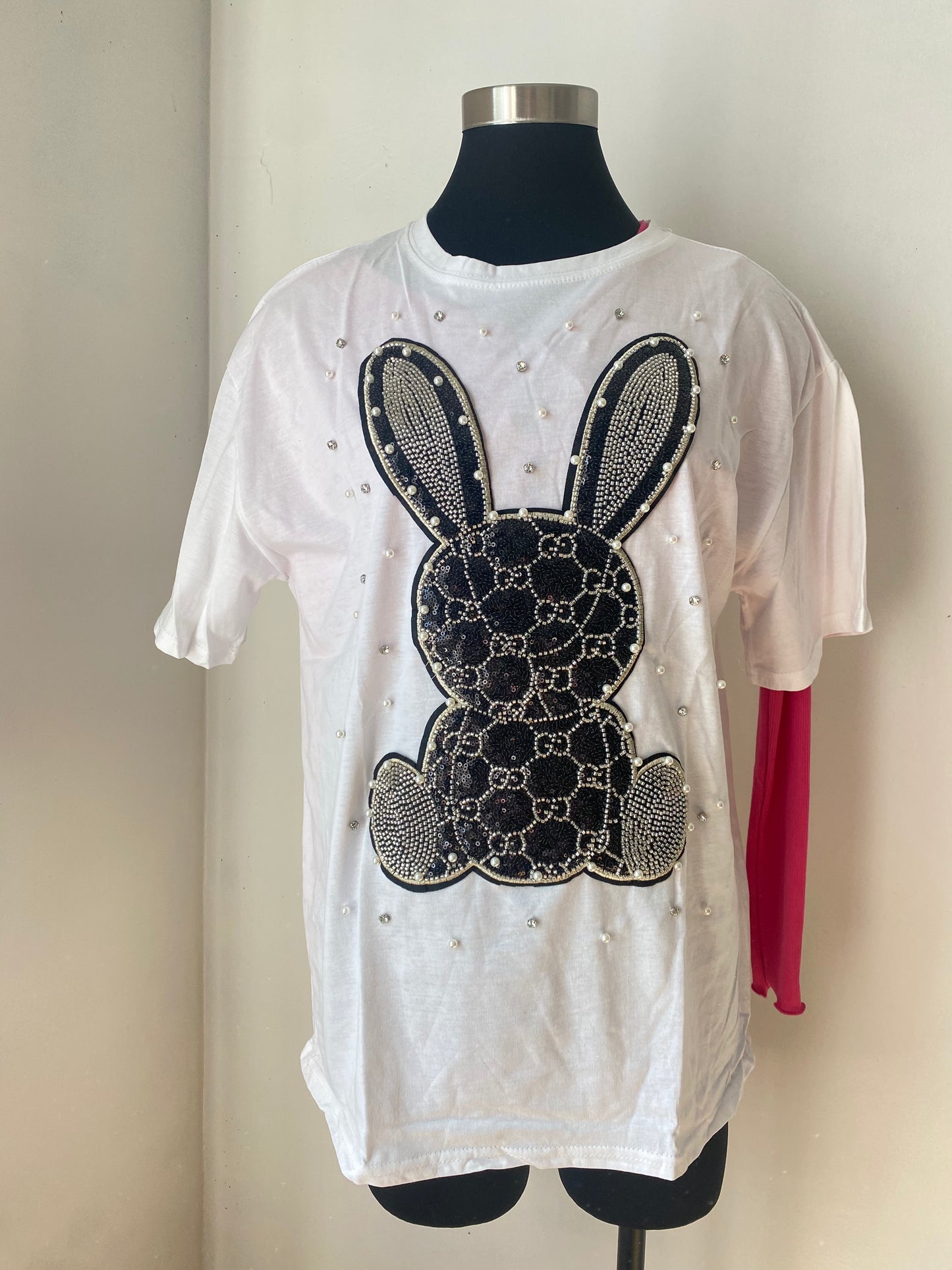 GG bunny rhinestones