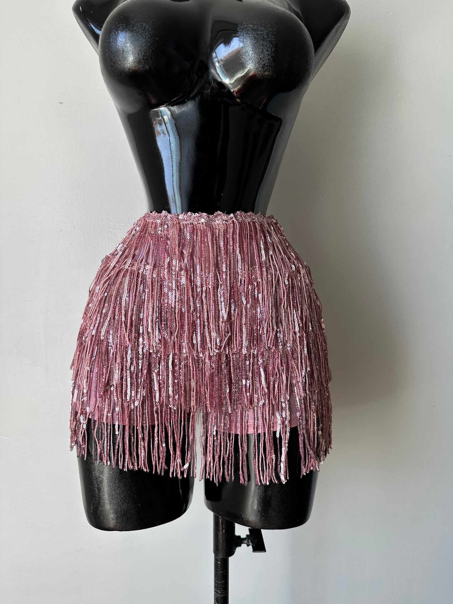 Falda pantalón de bola de discoteca