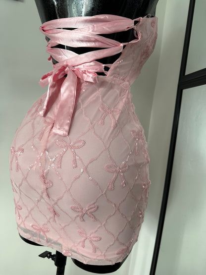 vestido moñitos