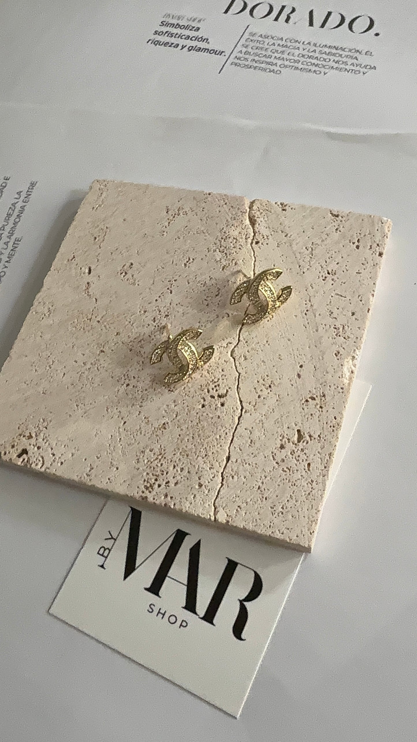 Carla earrings (silver & gold)