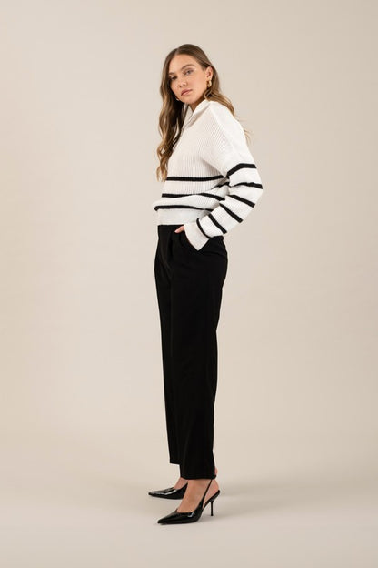 Plated dress pants