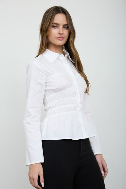 Collared button down shirt