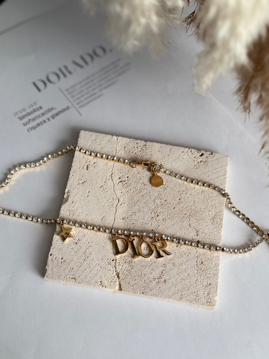 Diana rhinestones necklace