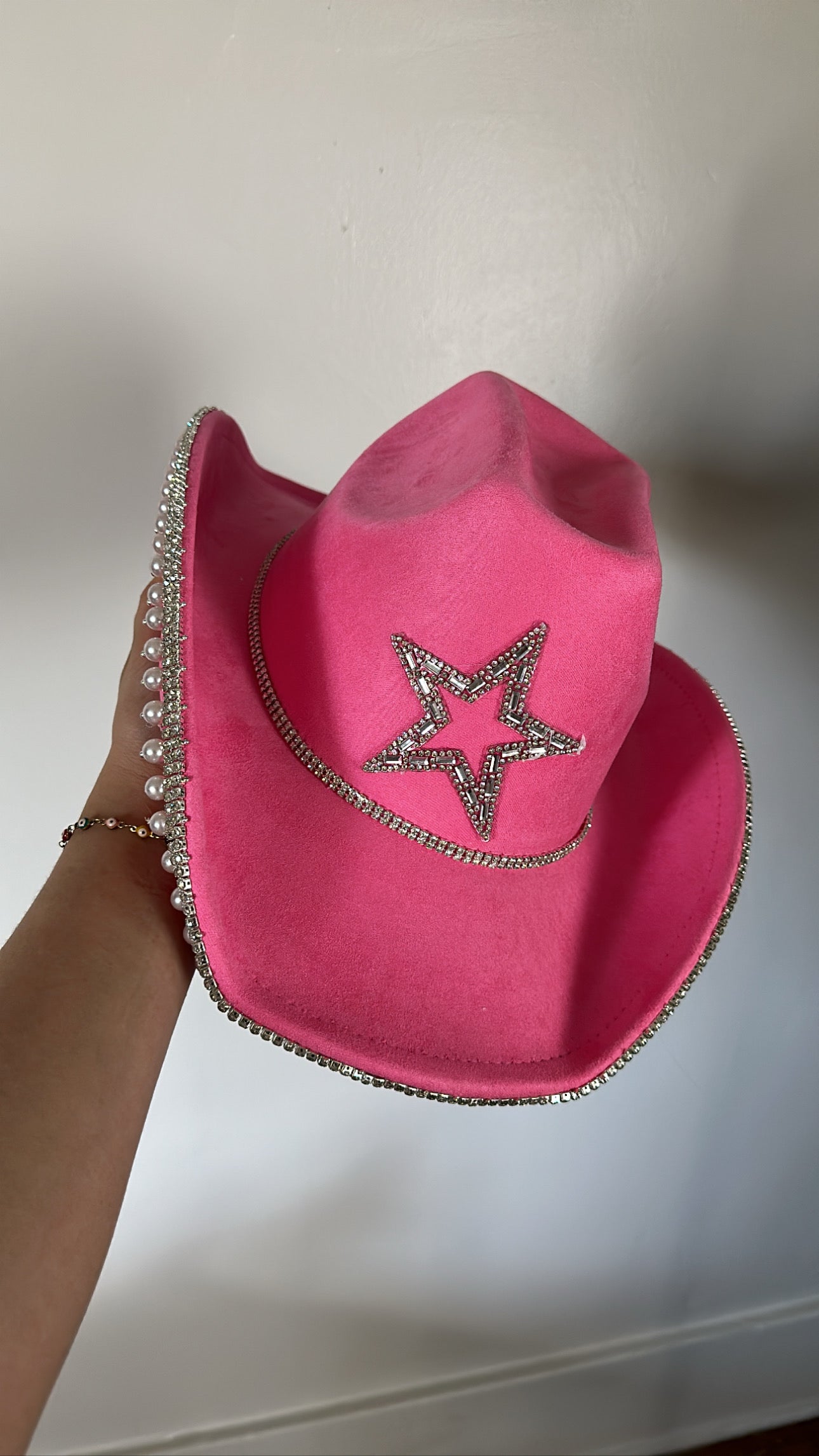Sombrero de diamantes de imitación