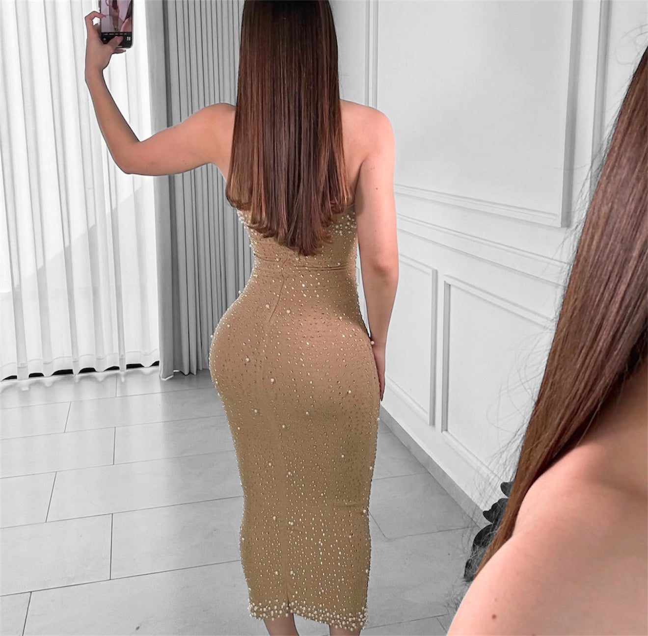 Valeria dress (beige)