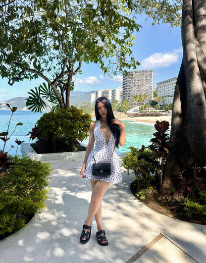 Halter Polka dots dress