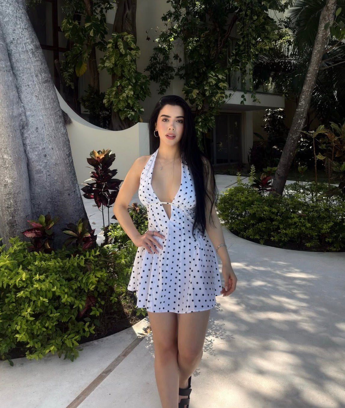 Halter Polka dots dress