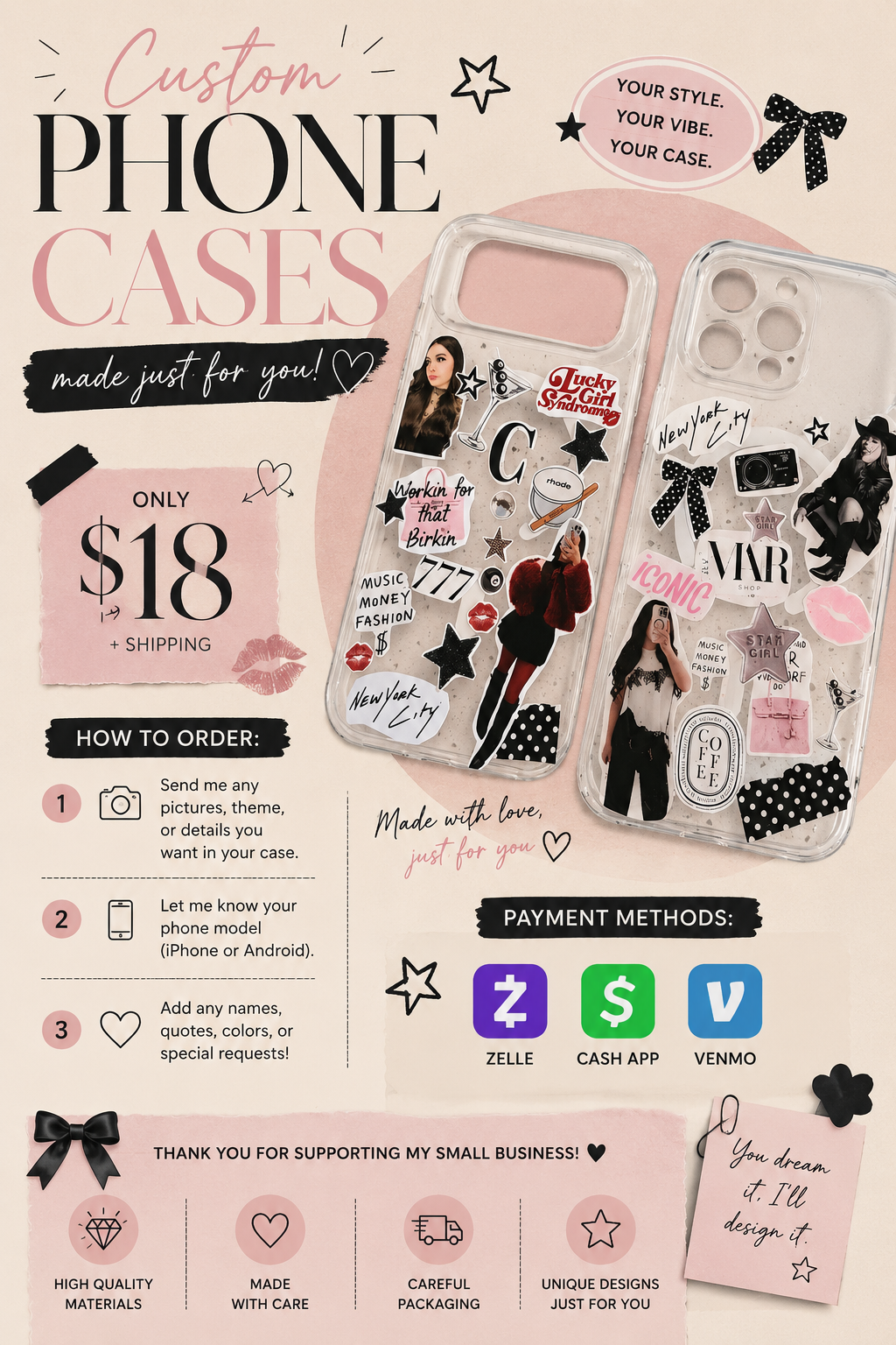 Costumize cases (read description)