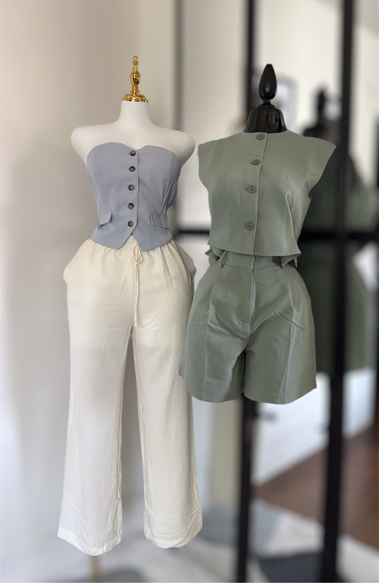 Wide leg woven pants