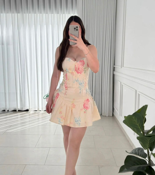 Butter yellow dress