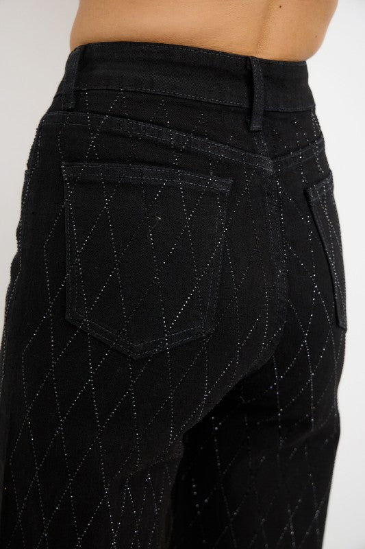 Rhinestone jeans