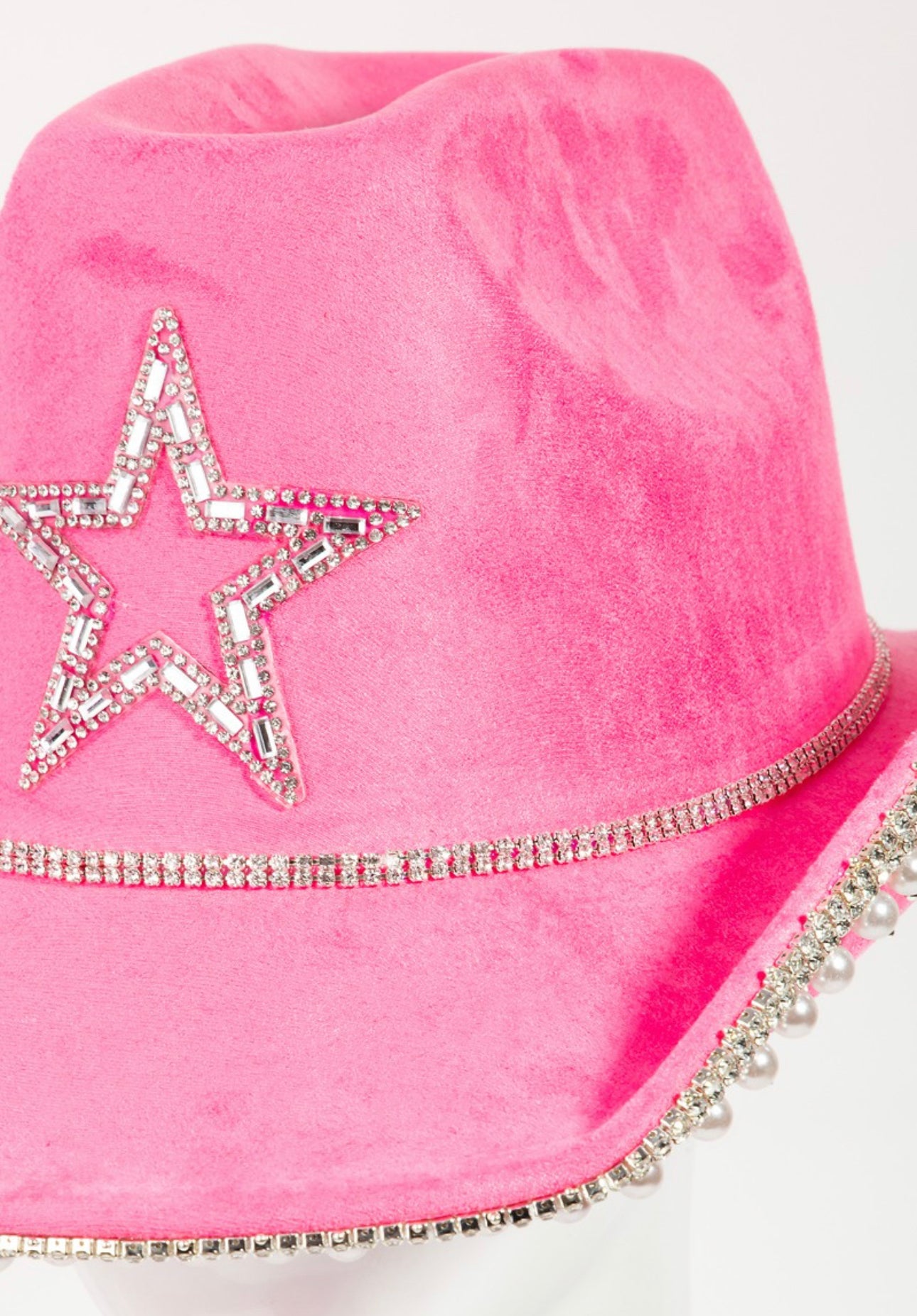 Sombrero de diamantes de imitación