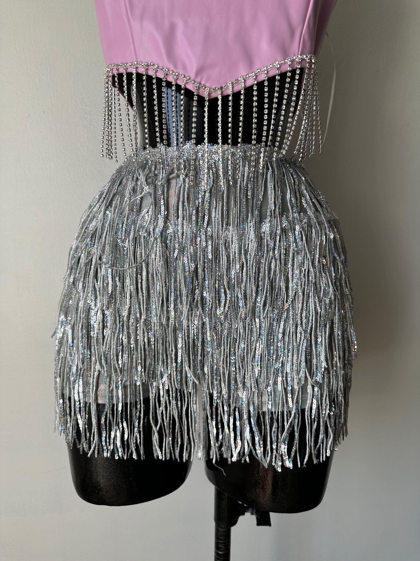 Falda pantalón de bola de discoteca