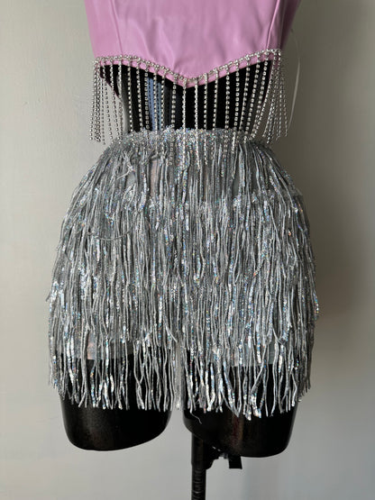 Falda pantalón de bola de discoteca