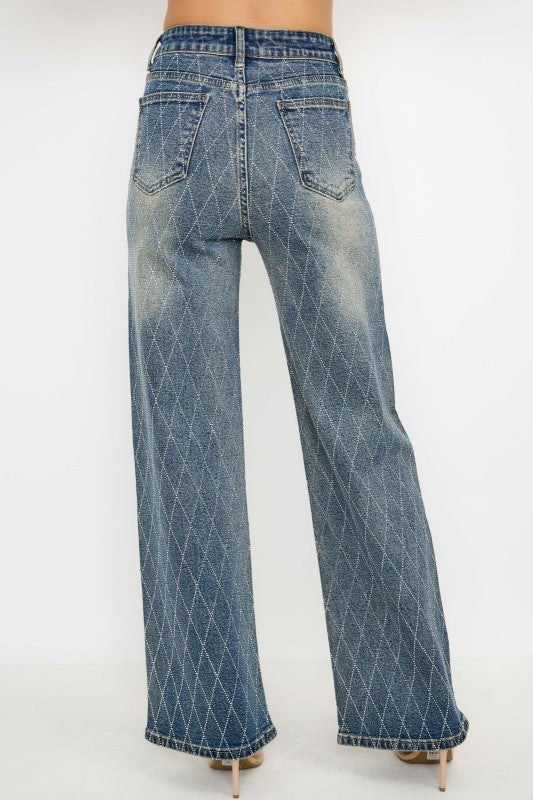 Rhinestone jeans