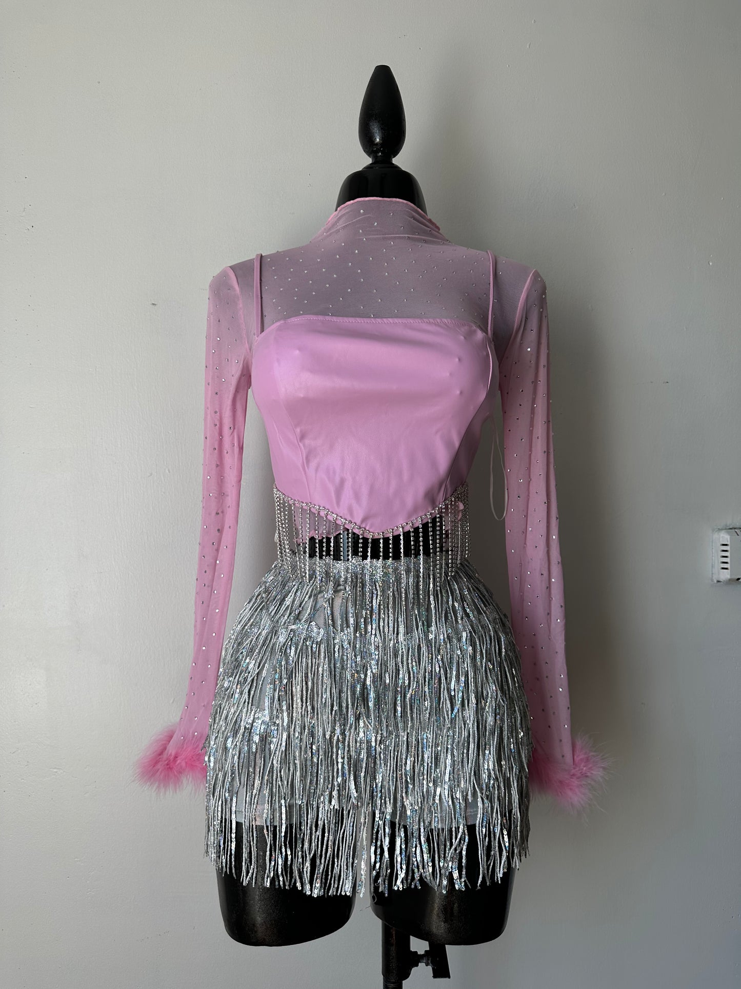 Falda pantalón de bola de discoteca