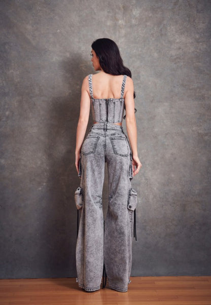 Denim top