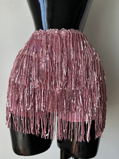Falda pantalón de bola de discoteca