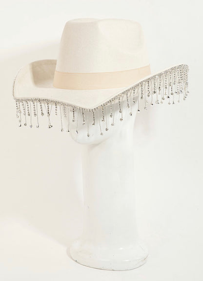 Sombrero de diamantes de imitación