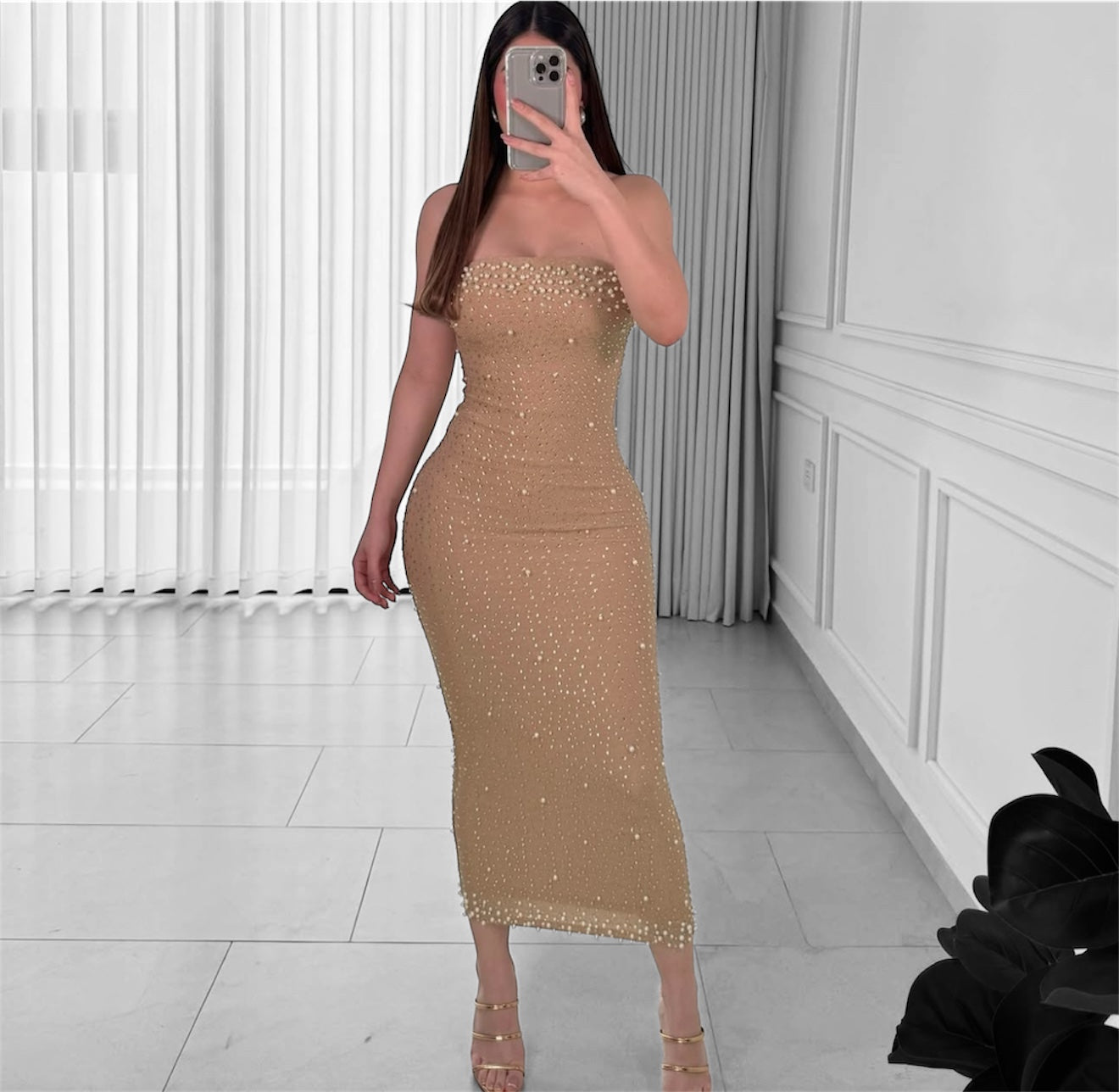 Valeria dress (beige)