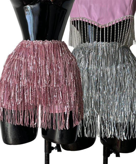 Falda pantalón de bola de discoteca