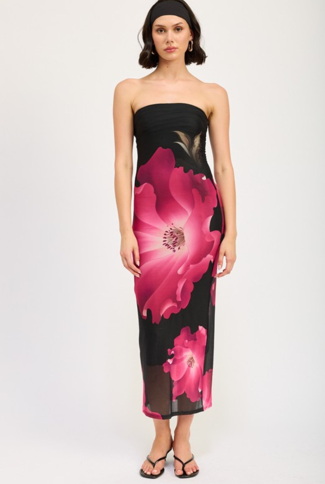 Floral tune mini dress