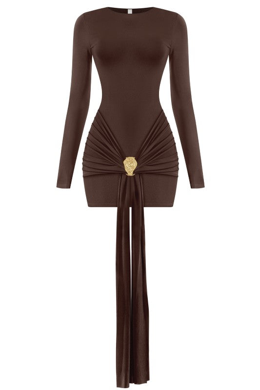 Main character dress (brown & black)