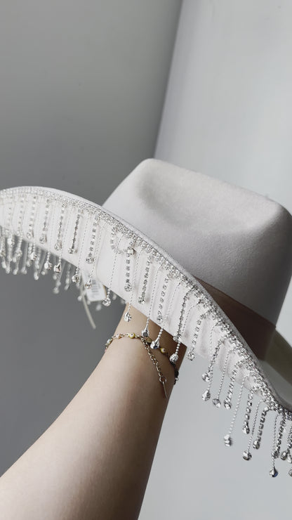 Sombrero de diamantes de imitación